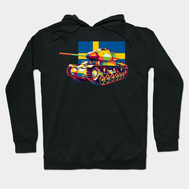 STRV 74 Medium Tank Hoodie by wpaprint